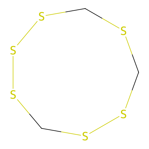 1,2,3,5,6,8-Hexathionane structure
