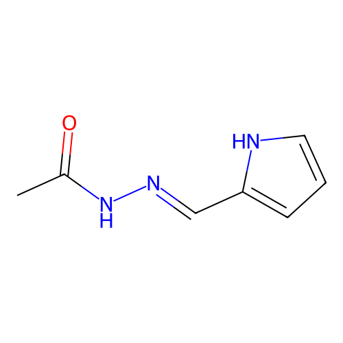 N-(1H-pyrrol-2-ylmethylideneamino)acetamide structure