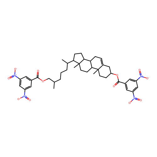 Cholest-5-ene-3b,26-diol,bis(3,5-dinitrobenzoate) (6CI) structure