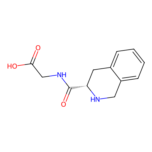 2-{[(3S)-1,2,3,4-tetrahydroisoquinolin-3-yl]formamido}acetic acid structure
