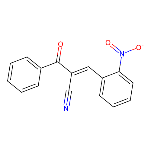 2-Benzoyl-3-(2-nitrophenyl)acrylonitrile structure