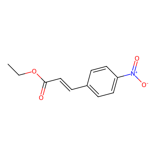 Ethyl 4-nitrocinnamate structure
