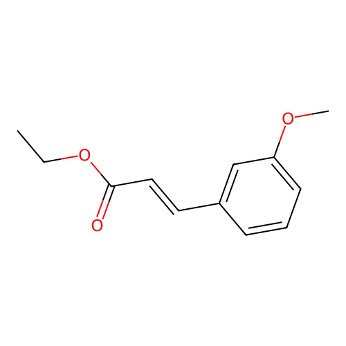 Ethyl (2E)-3-(3-methoxyphenyl)-2-propenoate structure