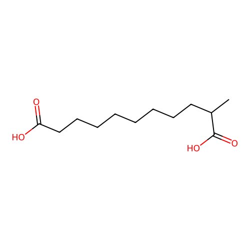 Undecanedioic acid, 2-methyl- structure
