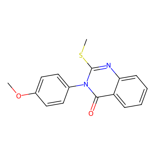 3-(4-methoxyphenyl)-2-(methylsulfanyl)quinazolin-4(3H)-one structure