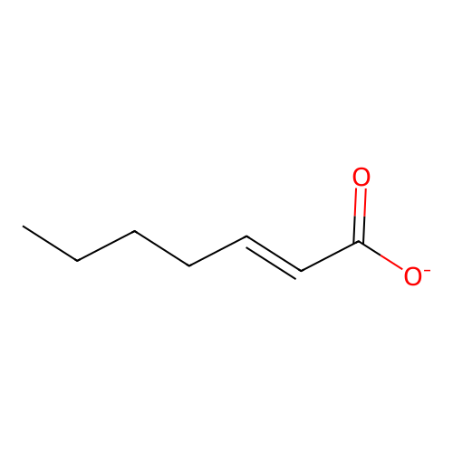 (E)-hept-2-enoate structure