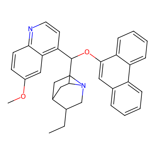 (8alpha,9R)-10,11-Dihydro-6'-methoxy-9-(9-phenanthrenyloxy)cinchonan structure