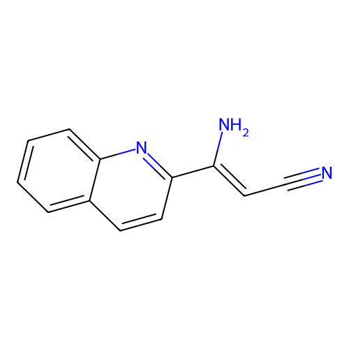 3-Amino-3-quinolin-2-ylprop-2-enenitrile structure