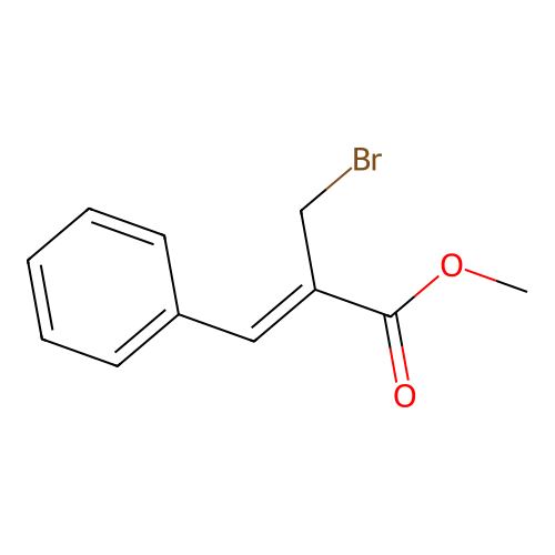 Methyl 2-(bromomethyl)-3-phenylacrylate structure