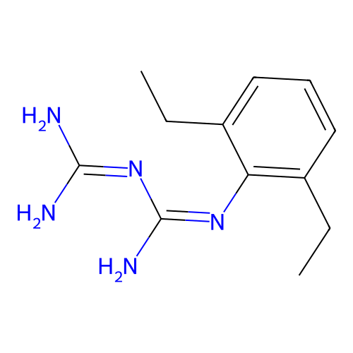 Biguanidine, 1-(2,6-diethylphenyl)- structure