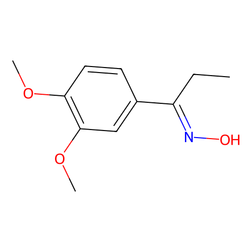 (1E)-1-(3,4-dimethoxyphenyl)-N-hydroxypropan-1-imine structure