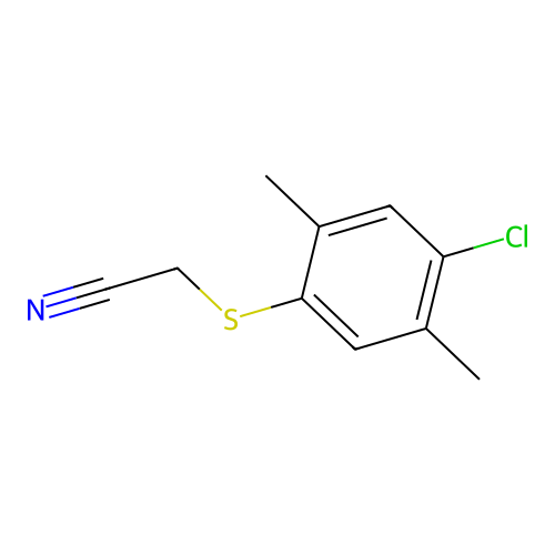 2-(4-Chloro-2,5-dimethylphenyl)sulfanylacetonitrile structure