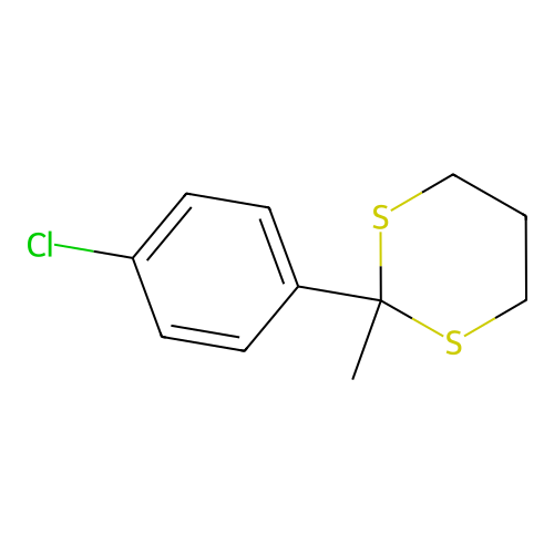 2-Methyl-2-(4-chlorophenyl)-1,3-dithiane structure