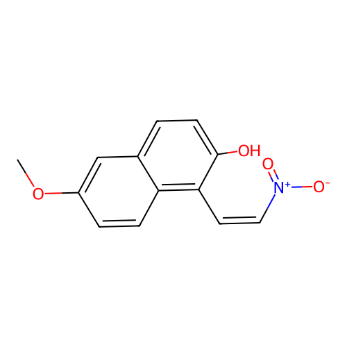 6-Methoxy-1-(2-nitroethenyl)-2-naphthalenol structure