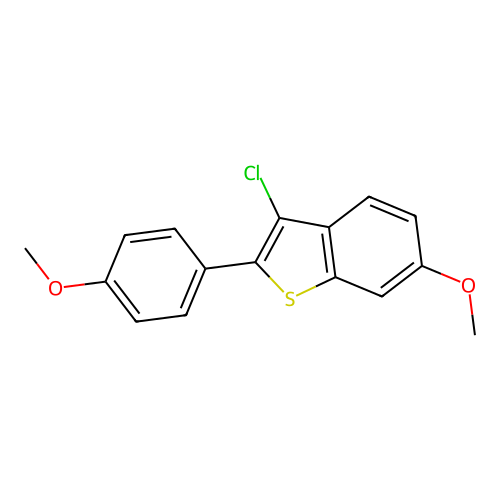 3-Chloro-6-methoxy-2-(4-methoxyphenyl)benzo[b]thiophene structure
