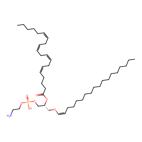 PE(P-18:0/20:4(5Z,8Z,11Z,14Z)) structure