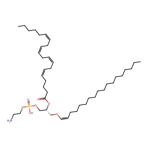 [(2R)-1-[2-氨基乙氧基(羟基)磷酰基]氧代-3-[(Z)-十八-1-烯氧代]异丙基] (5Z,8Z,11Z,14Z)-二十-5,8,11,14-四烯酸酯 structure