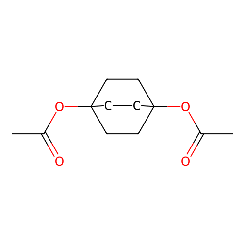 (4-Acetyloxy-1-bicyclo[2.2.2]octanyl) acetate structure