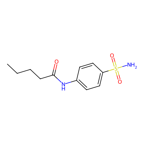 N-(4-sulfamoylphenyl)pentanamide structure