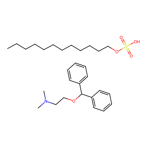 Diphenhydramine Laurylsulfate structure