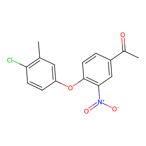 1-(4-(4-Chloro-3-methylphenoxy)-3-nitrophenyl)ethanone structure