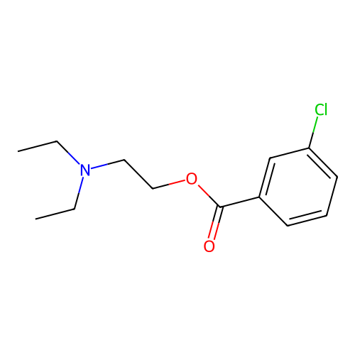 2-(Diethylamino)ethyl 3-chlorobenzoate structure