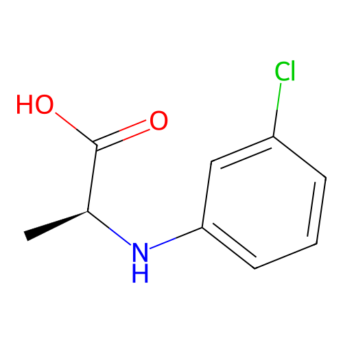 N-(3-Chlorophenyl)-L-alanine structure