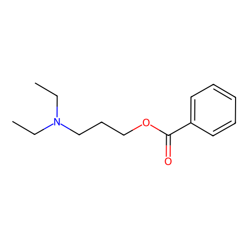 3-(Diethylamino)propyl benzoate structure