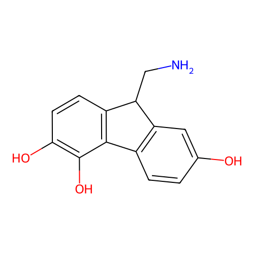 2,5,6-Trihydroxy-9H-fluorene-9-methanamine structure