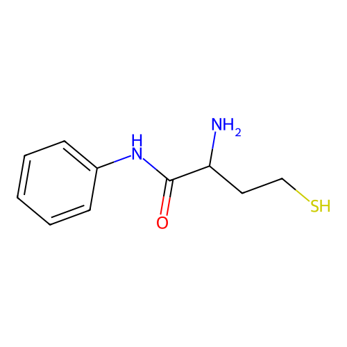 2-Amino-4-mercapto-N-phenylbutanamide structure