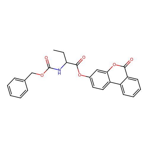6-oxo-6H-benzo[c]chromen-3-yl 2-(((benzyloxy)carbonyl)amino)butanoate structure
