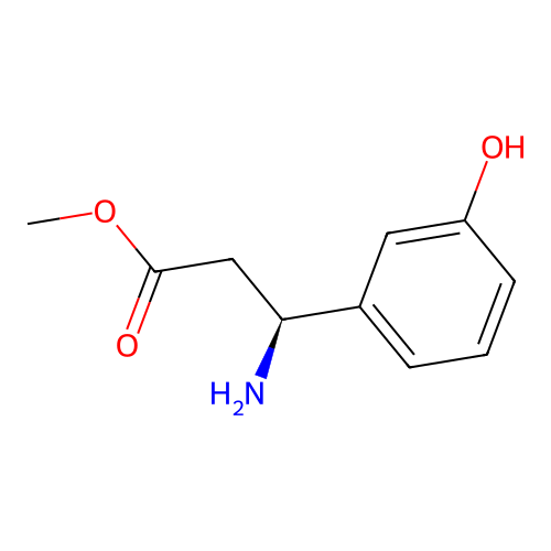Methyl (3S)-3-amino-3-(3-hydroxyphenyl)propanoate structure