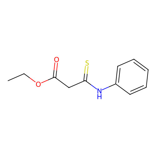 Ethyl 2-phenylthiocarbamoylacetate structure