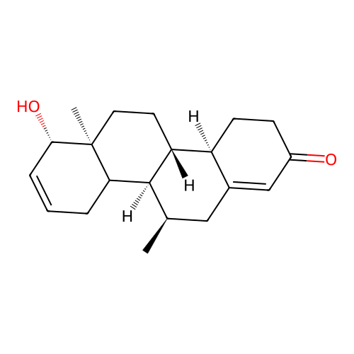 17-hydroxy-7-methyl-D-homoestra-4,16-dien-3-one structure