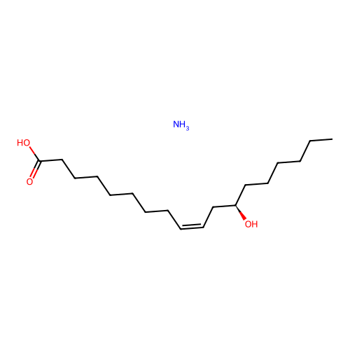 Ammonium ricinoleate structure