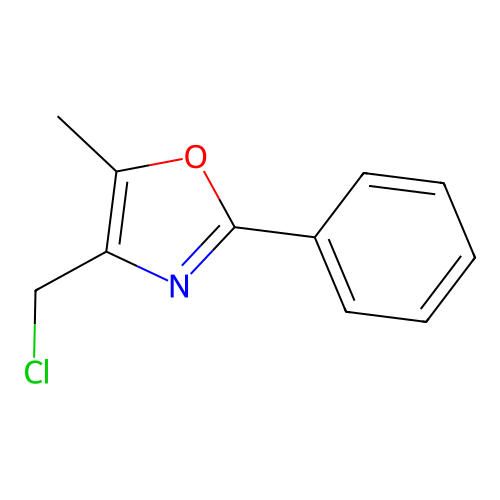 4-(Chloromethyl)-5-methyl-2-phenyl-1,3-oxazole structure