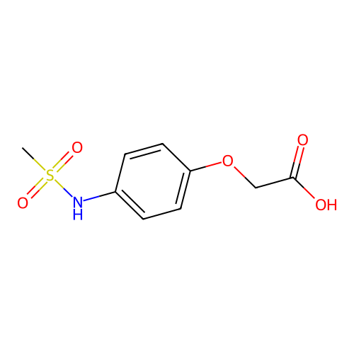 2-(4-(Methylsulfonamido)phenoxy)acetic acid structure