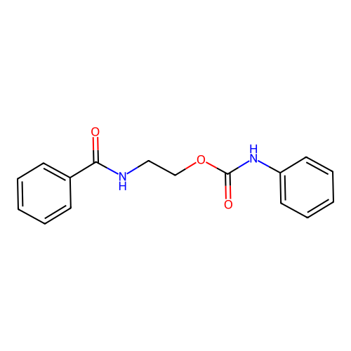 2-[(Phenylcarbonyl)amino]ethyl phenylcarbamate structure