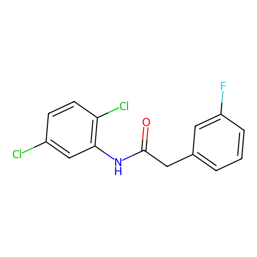 N-(2,5-dichlorophenyl)-2-(3-fluorophenyl)acetamide structure