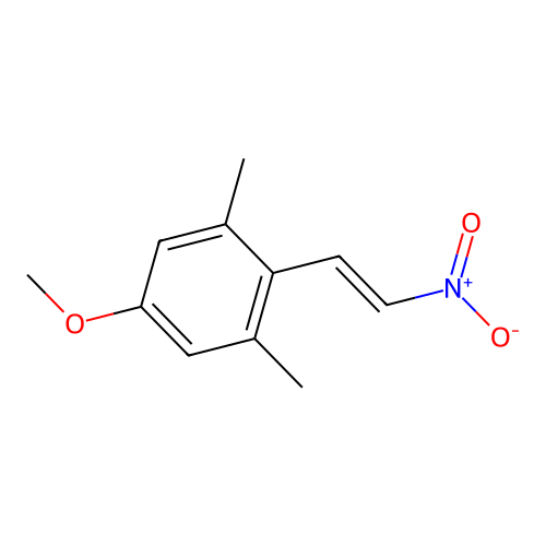 5-Methoxy-1,3-dimethyl-2-(2-nitroethenyl)benzene structure