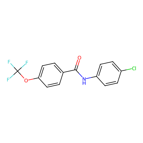 N-(4-chlorophenyl)-4-(trifluoromethoxy)benzamide structure