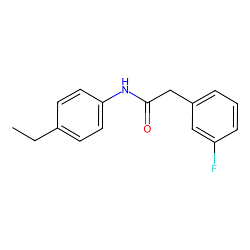 N-(4-ethylphenyl)-2-(3-fluorophenyl)acetamide structure