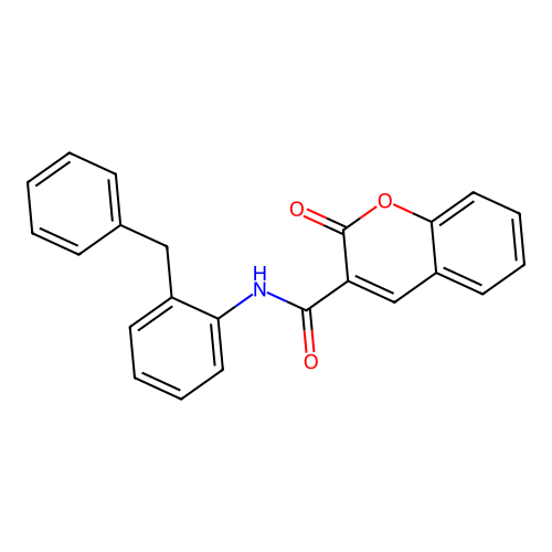 N-(2-Benzylphenyl)-2-oxo-2H-chromene-3-carboxamide structure