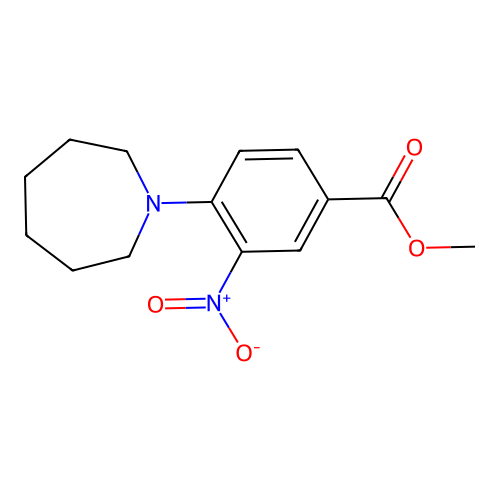Methyl 4-(azepan-1-yl)-3-nitrobenzoate structure