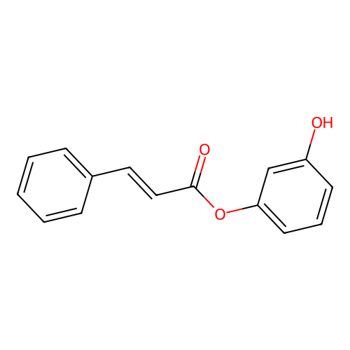 3-Hydroxyphenyl 3-phenylacrylate structure