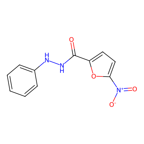 5-nitro-N'-phenylfuran-2-carbohydrazide structure