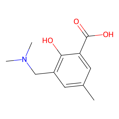 3-[(Dimethylamino)methyl]-2-hydroxy-5-methylbenzoic acid structure