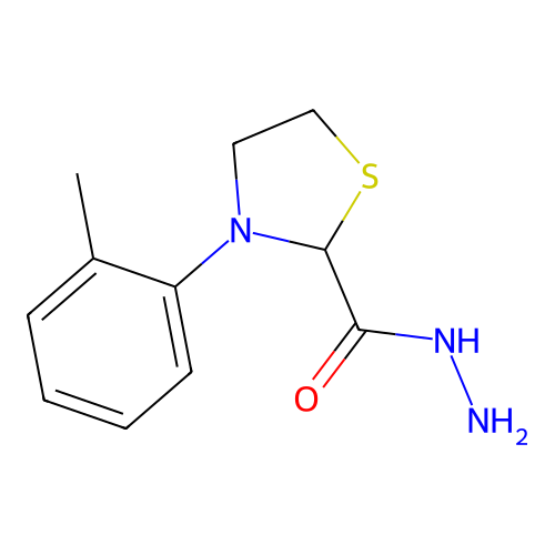 3-(2-Methylphenyl)-1,3-thiazolidine-2-carbohydrazide structure