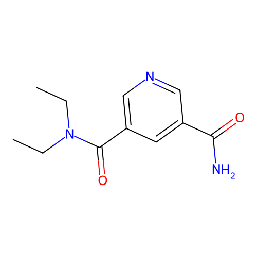 N,N-二乙基吡啶-3,5-二甲酰胺 structure