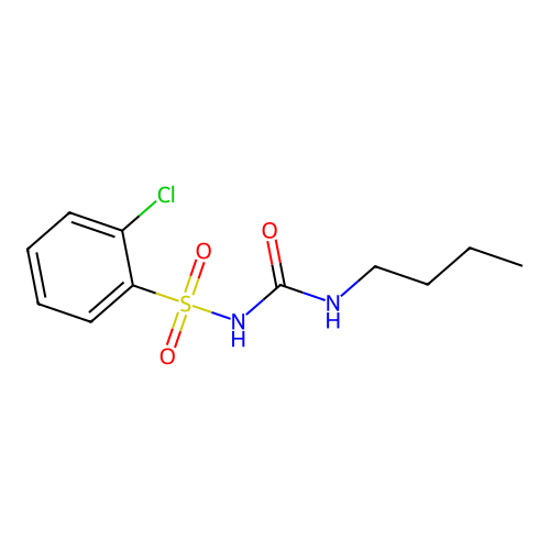 1-Butyl-3-(2-chlorophenyl)sulfonylurea structure